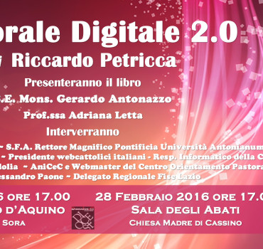 presentazione del libro Pastorale Digitale 2.0 di Riccardo PEtricca