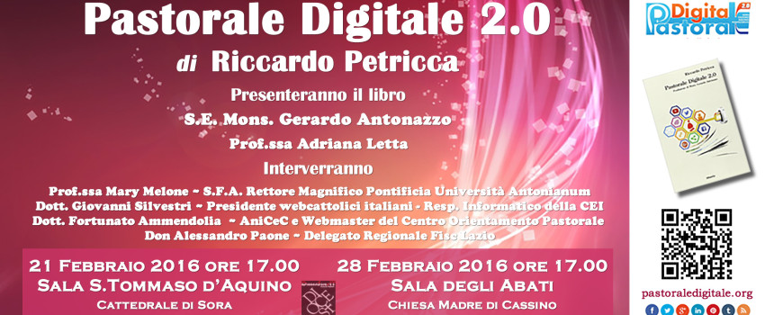 presentazione del libro Pastorale Digitale 2.0 di Riccardo PEtricca